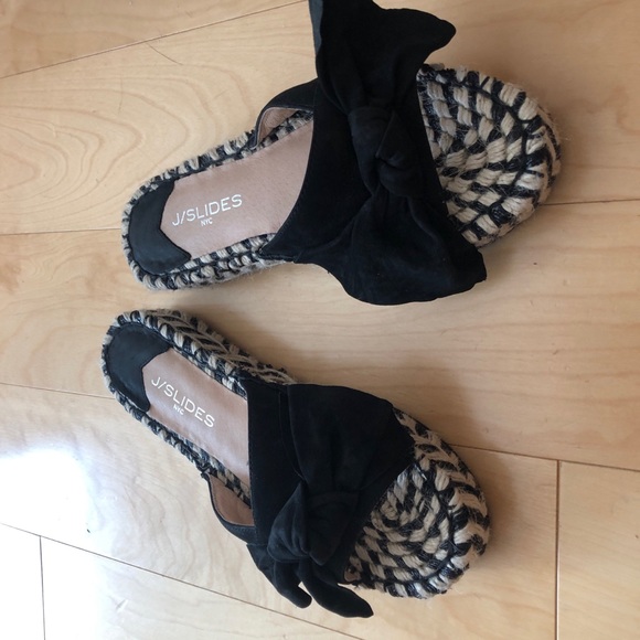 Black J/Slides Ritzy sandals, size 7.5 - Picture 6 of 6